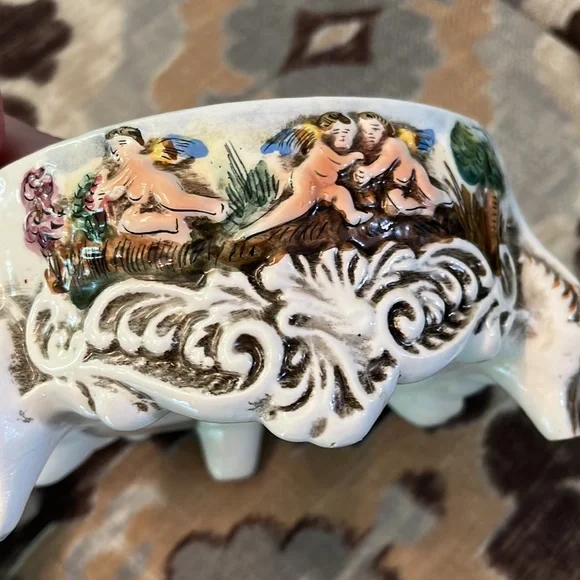 Vintage Capodimonte dish